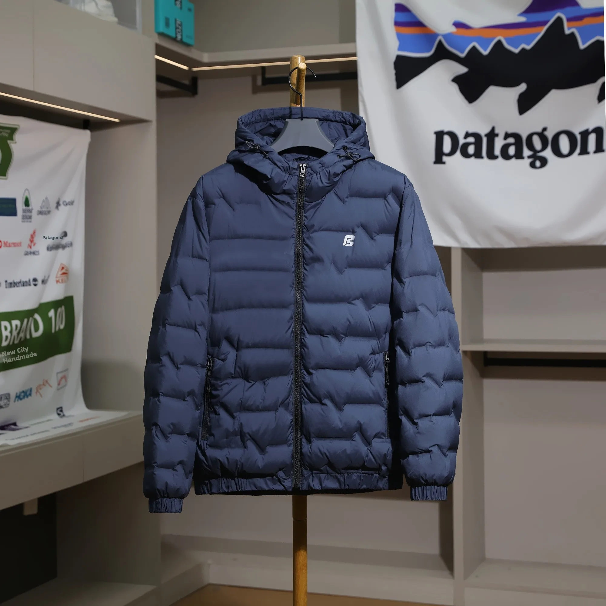 

Мужское уличное пуховое пальто с капюшоном Jaet Ultra Large Full Glue Du down, теплое осенне-зимнее молодежное пальто Faion Urban Sle Pure Color