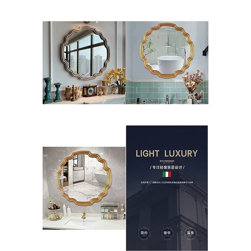 Self-Adhesive Anti-Fog Mirror for Bathroom, Stick-On Makeup Mirror, No-Drill Dressing Mirror for Sink