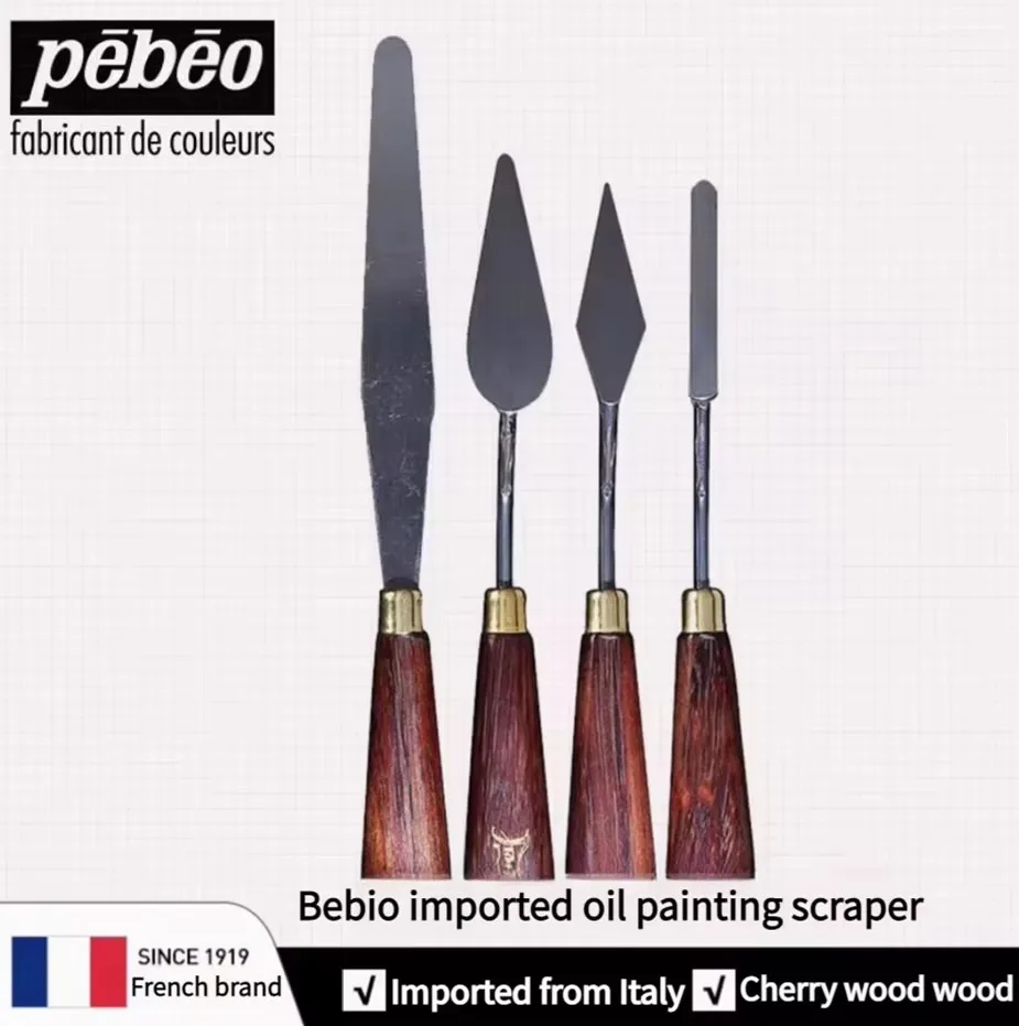 Pebeo 수입 유화 스크레이퍼 수채화 그림, 아크릴 그림, 유화, 안료 혼합 칼에 적합