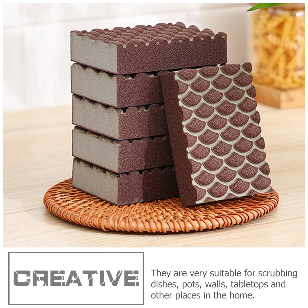 

2pcs Reusable For Kitchen Cleaning Multi-Function Dish Wok Compact Wok Sponge Sponge Household Cleaning Supplies