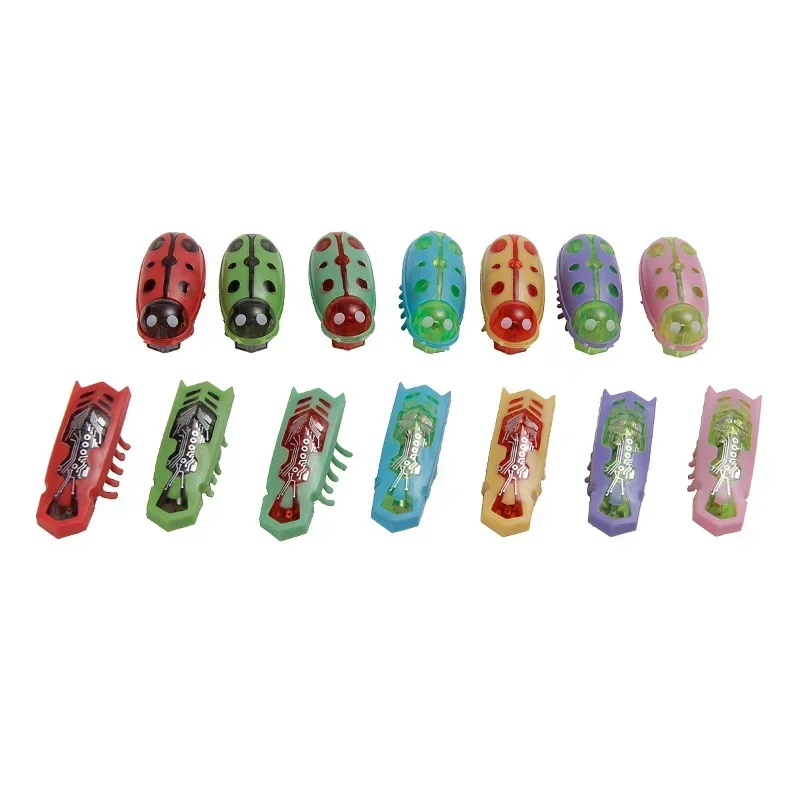 

Funny Electric Bugs Cat Toy Automatic Escape Mini Robot Bug Vibration Insect Toys for Cats Battery Operated Cockroach Ladybug