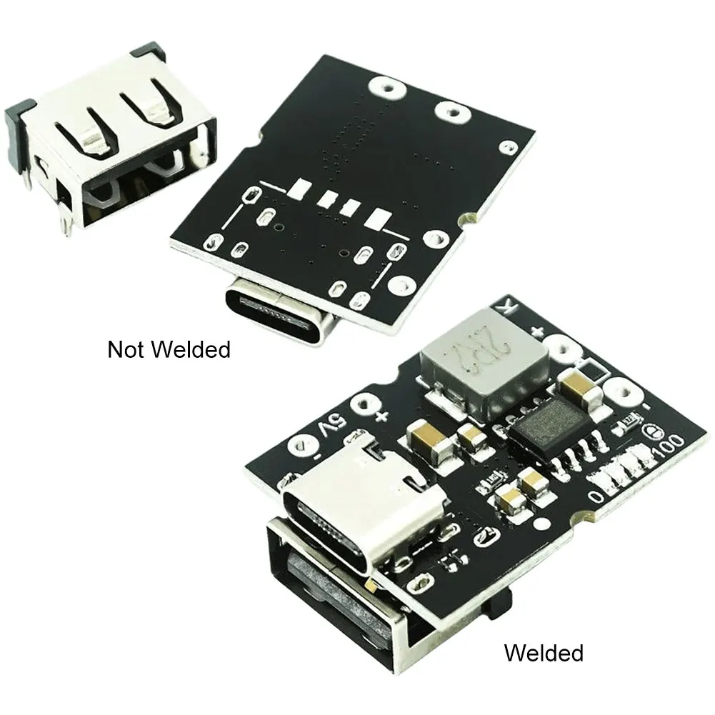 Módulo de carregamento de bateria 5v 2a, entrada tipo c, módulo de carga de bateria de íon de lítio, suporte para proteção de carga de bateria de lítio 4.2v