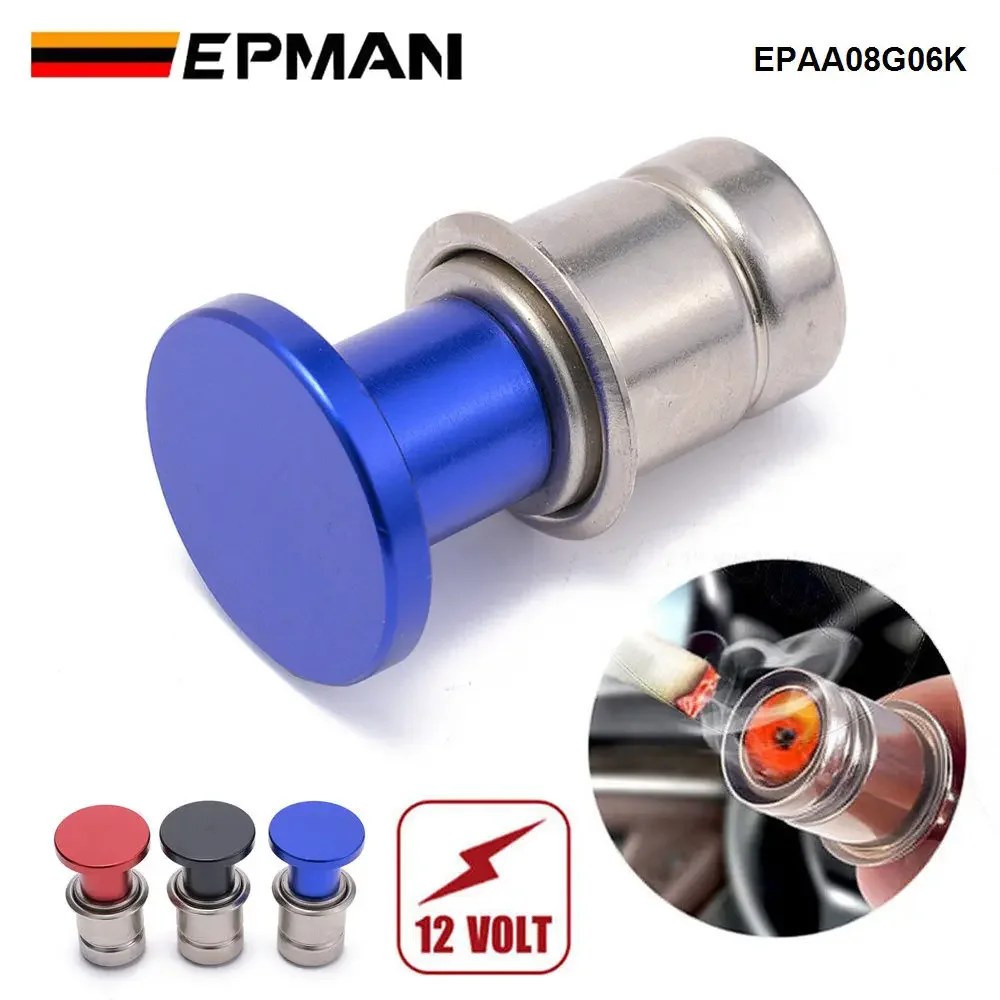 

EPMAN 12V Push Button Car Cigarette Lighter Plug Cover Universal Design EPAA08G06K