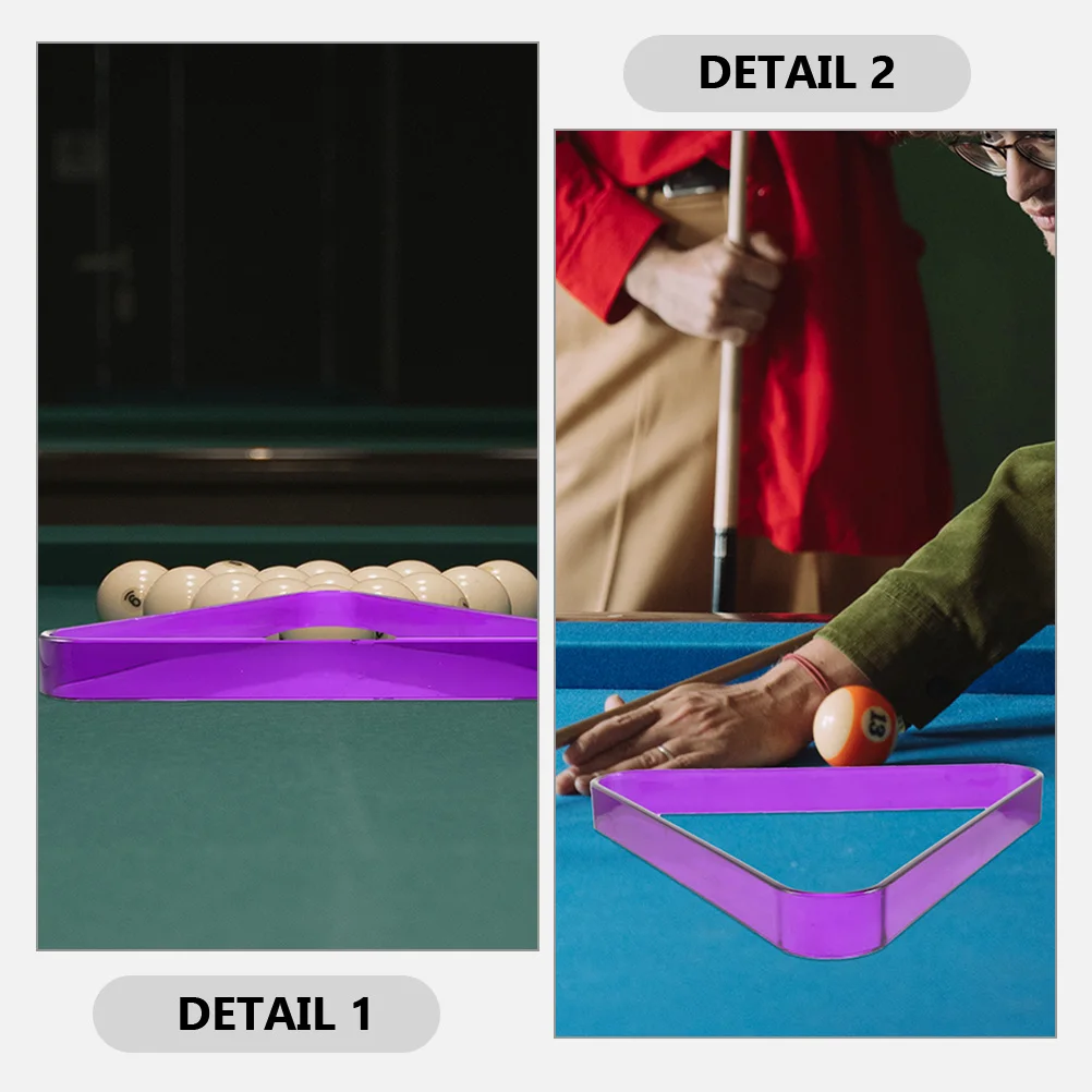 

2 Pcs Pool Billiard Accessories Tripod Table Billiards Triangular Frame Accessory