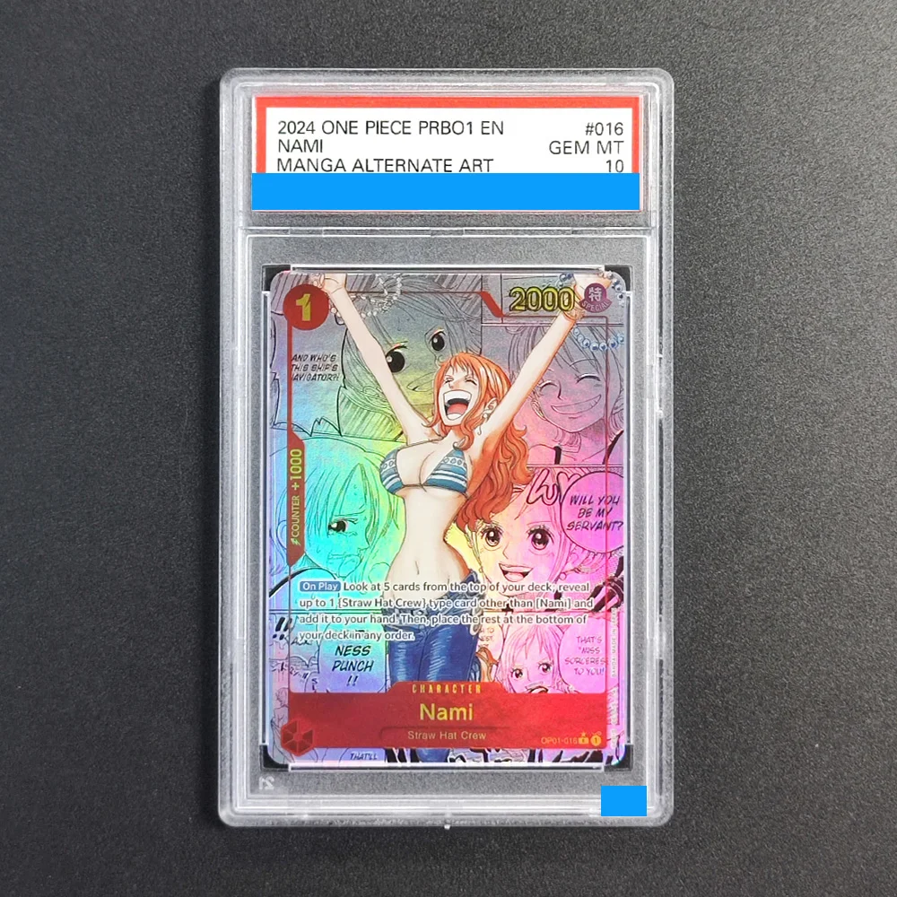 22 style One Piece English Shanks Nami Monkey D Luffy Tony Tony Chopper Portgas D Ace SR SP Grade Gem Mint 10 Collection Card view 6