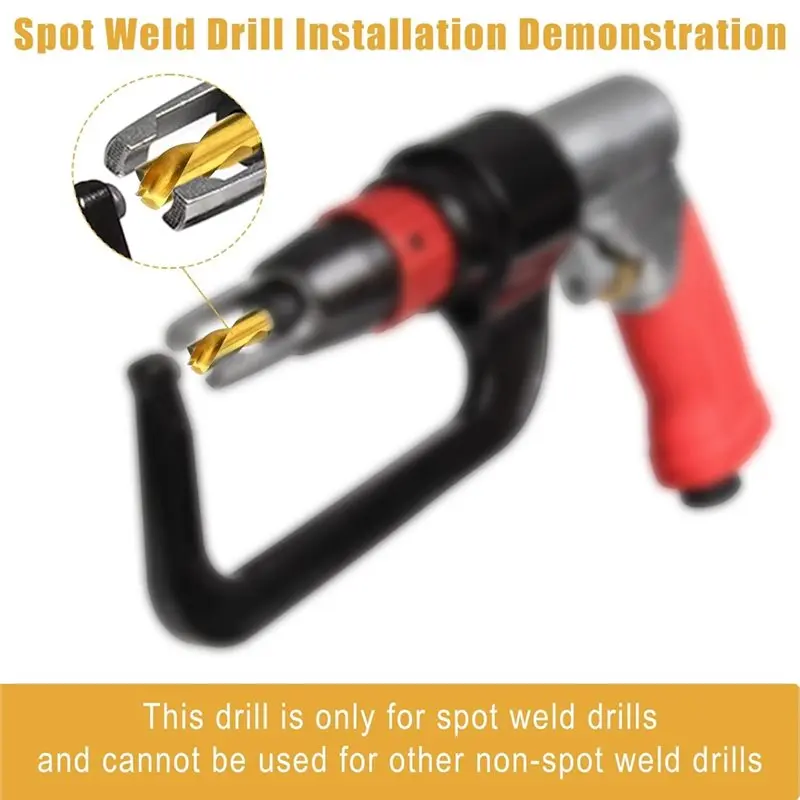 A67P-3Pcs Spot Weld Drill Bit, High Speed Steel Welder Cobalt Spot Weld Cutter Titanium Coated Welding Remover Tools