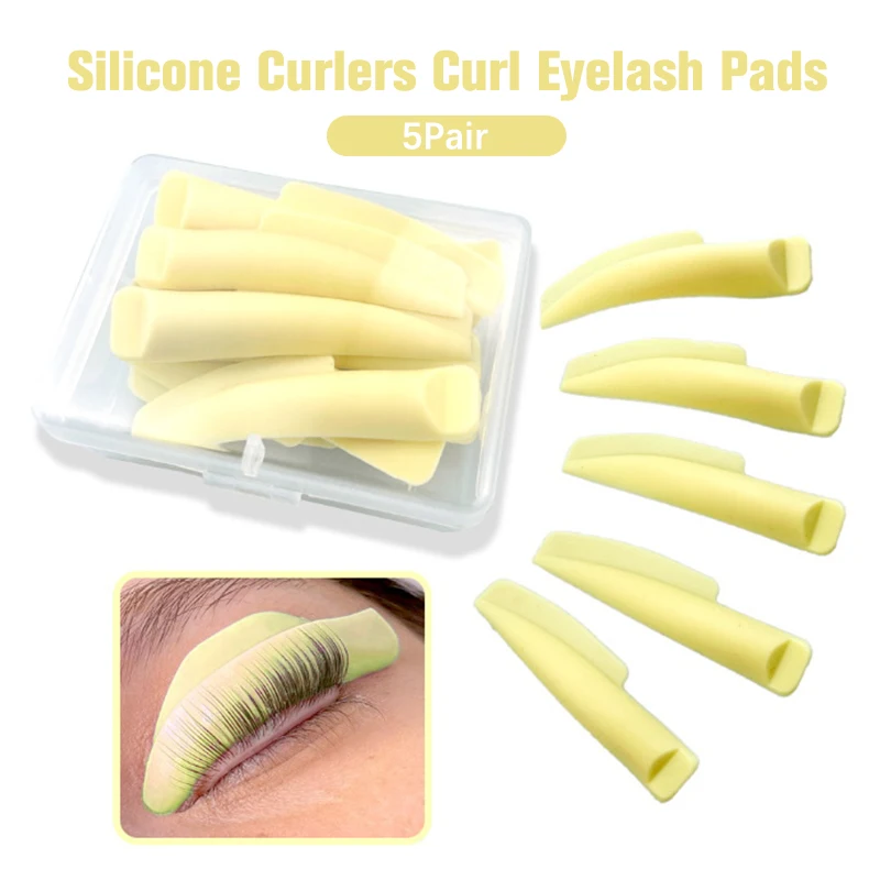 5Pair/Set Silicone Curlers Curl Eyelash Pads Eyelash Extension Perm Tools Eyelash Lifting Kit Accessories Reusable