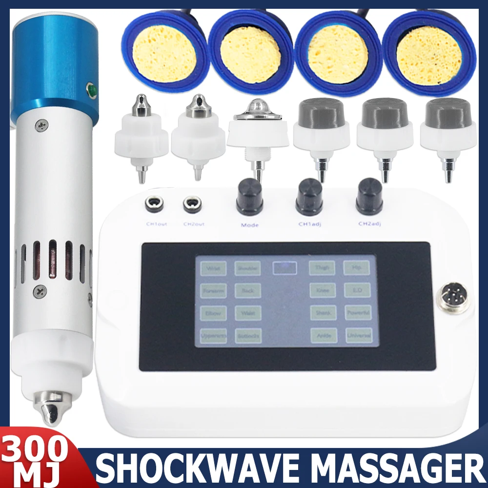 Shockwave Therapy Machine 300MJ Effective ED Treatment Erectile Dysfunction Neck Pain Relief EMS Relaxation Shock Wave Massager