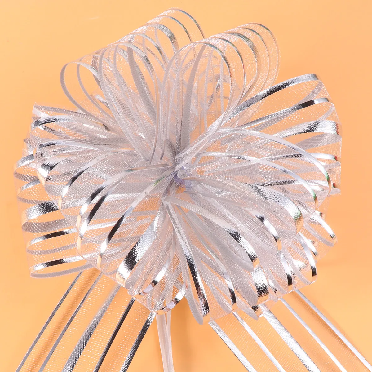 10Pcs Hand Pull Decorative Bows Thick Stable String Bows for Wedding Gifts Party Christmas Tree Basket Decoration