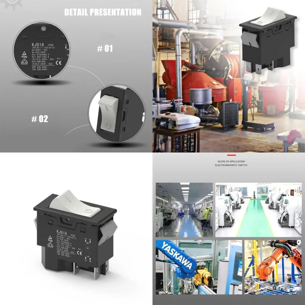 

4-контактные электромагнитные кнопочные переключатели, аварийные кнопки остановки, кулисные переключатели с защитой от высокое