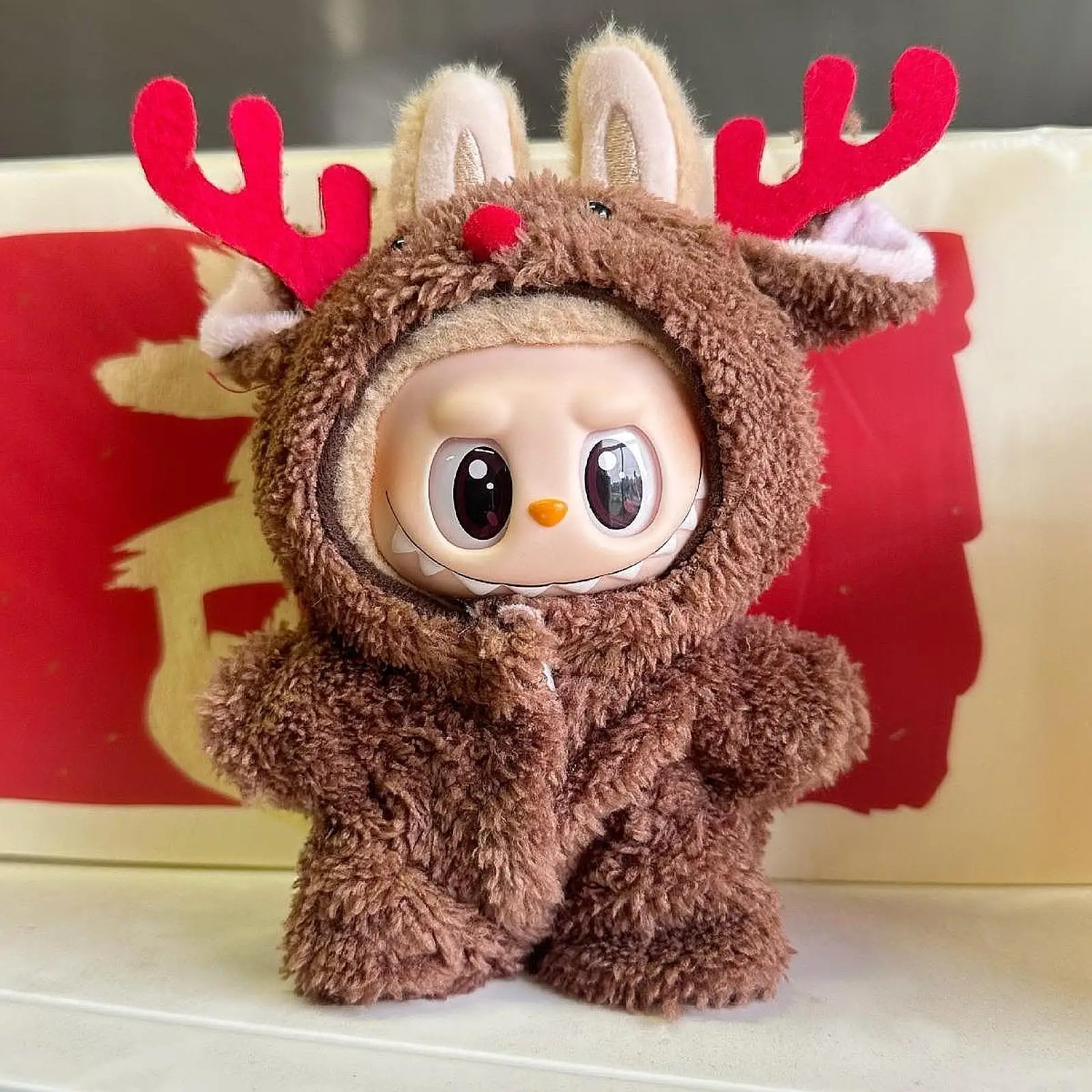 أفخم دمية Playsuit عيد الميلاد الرنة هدايا عيد ميلاد قلادة دمية لطيف الخيال جعل الدمى الخاصة 15 سنتيمتر 17 سنتيمتر دمية