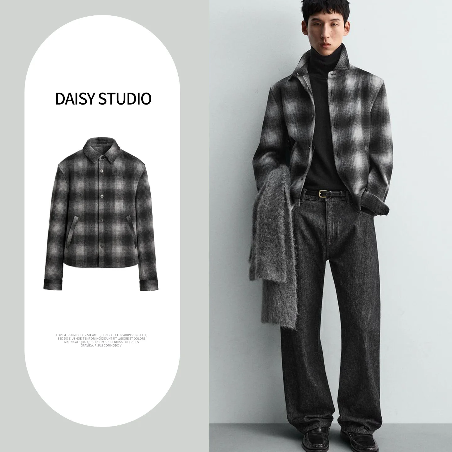 

Новая весенняя мужская свободная рубашка-пальто в клетку с длинным рукавом, повседневная, из полиэстера, устойчивая к деформации, стандартной длины