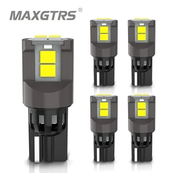 5x W5W 3080 SMD Car T10 LED 194 168 Wedge Replacement Reverse Instrument Panel Lamp White Blue Bulbs For Clearance Lights