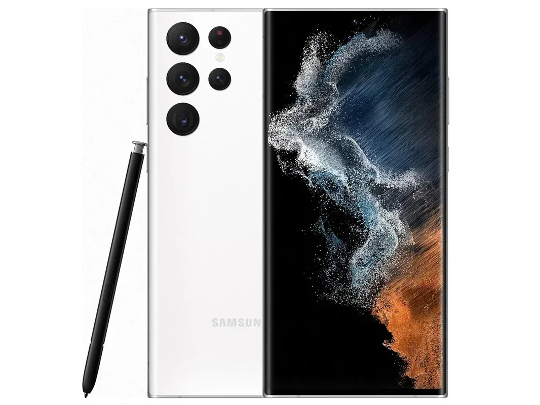 هاتف Samsung Galaxy S22 Ultra 5G ROM 128GB/256/512GB RAM 12GB/8GB هاتف ذكي S22U 6.8 بوصة Snapdragon 8 gen 1 هاتف مستعمل غير مقفول