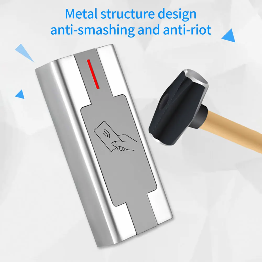 À prova d'água Metal Acesso Controller Kit Teclado Porta Sistema 3000 Rfid Card Usuário, Master Cards e Programador Remoto Liga de Zinco