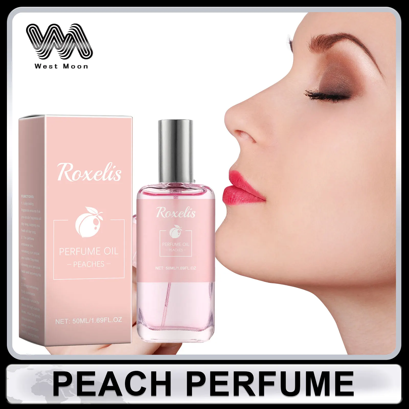 

Peach Perfume Spray Sweet Aroma Long Lasting Light Fragrance Pheromone Perfume for Women Elegant Add on Charm Perfume for Dating