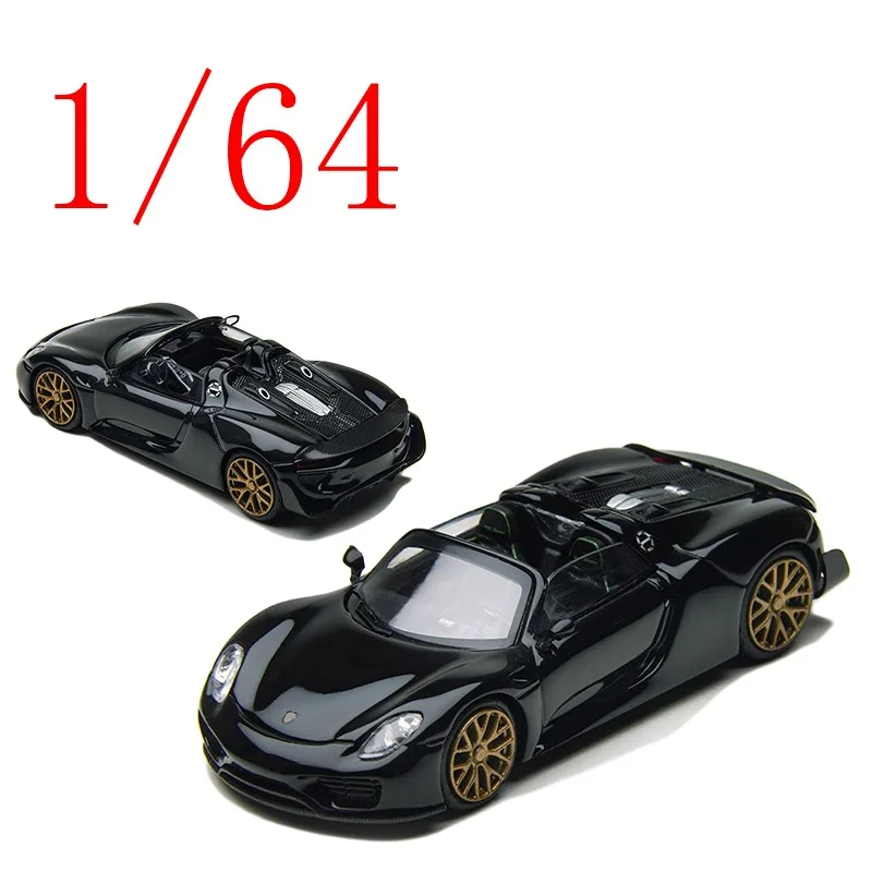 TM Diecast 1/64 مقياس بورش سبيكة نموذج سيارات بورش 918 اللعب مع الصندوق الأصلي لعبة سيارات لعبة