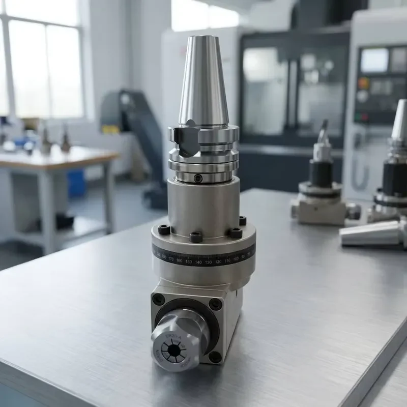 High Precision BBT30-DG90/ER11-120 CNC 90 Degree Angle Head for BT40 BT50 HSK63 CAT40 Machining Center 3800RPM Max Speed