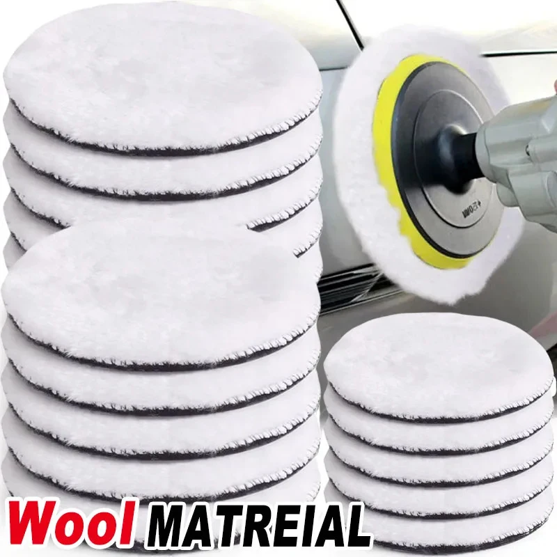 1/2pcs Polishing Kit Car Polishing Pad Car Waxing Sponge Disk Wool Wheel Auto Paint Care Polisher Pads Car Gadget