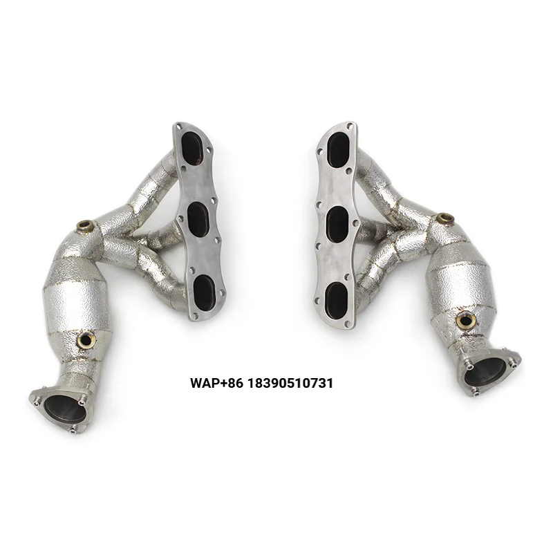 

Factory Racing Exhaust Header for Boxster Cayman 987.2 2008-2012 Stainless Steel Exhaust Downpipe Manifold System