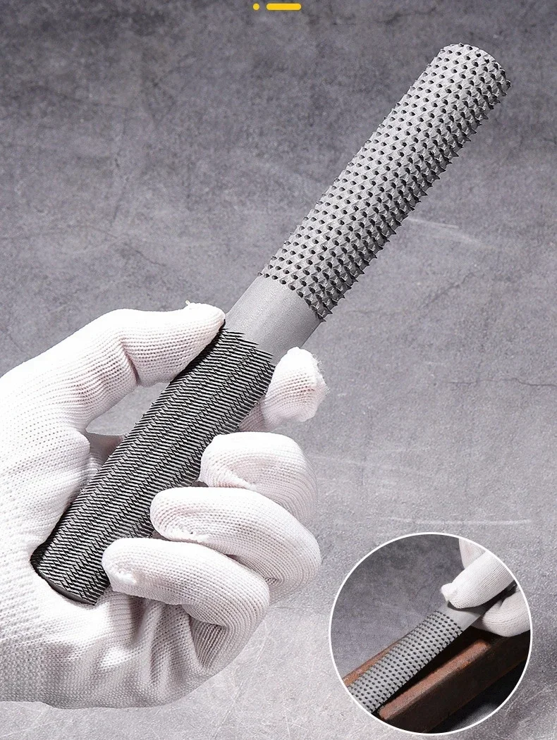Holzraspelfeile 4-in-1 Handfeile und Rundraspel, Halbrund-, Flach- und Nadelfeilen Holzraspelsatz zum Schärfen von Holz- und Metallwerkzeugen – Detail 7