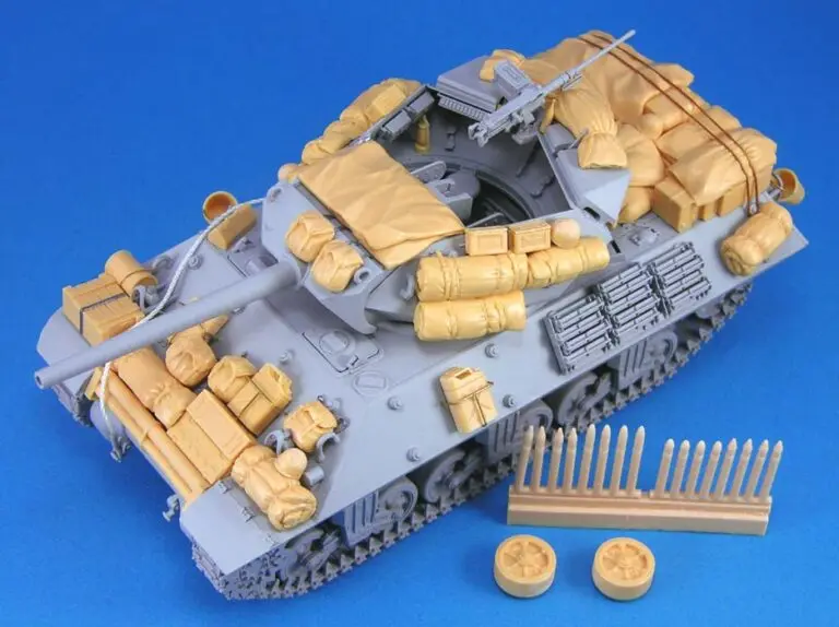 1/35 Scale Die-Cast Resin Model Assembled Kit US Army M10 Tank Stowage Set (No Tank) Unassembled and Unpainted