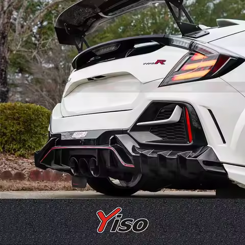 Suitable for Civic 2017-2019 FK8 Type R Empennage Carbon Fiber Mugen Modified encirclement WING