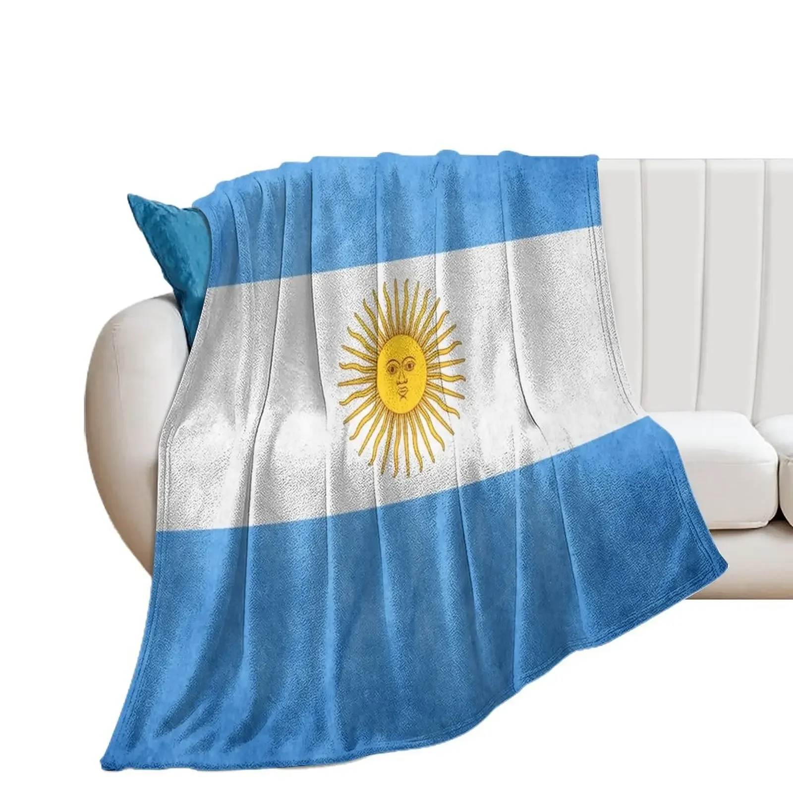 Argentina | Argentinian Flag | National Flag of Argentina Throw Blanket Bed Bed linens Blankets