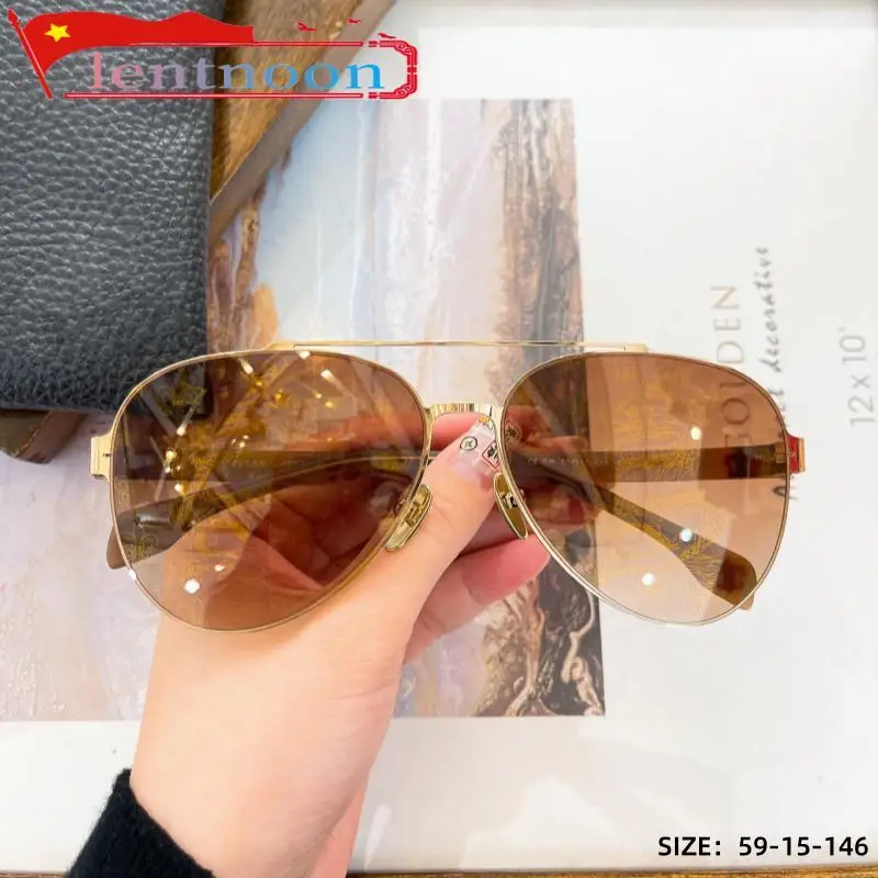 2024 Fashion Sunglasses Man Brand Designer Dragon Print Personality Classic Vintage Pilot Luxury Women Outdoor Sun Glasses