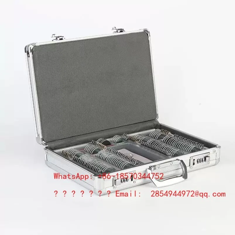 English 104 Lens Box, Optometry Disc, Try-on Insert, Large Aperture Through Sheet, Optical Glass Lens Optometry