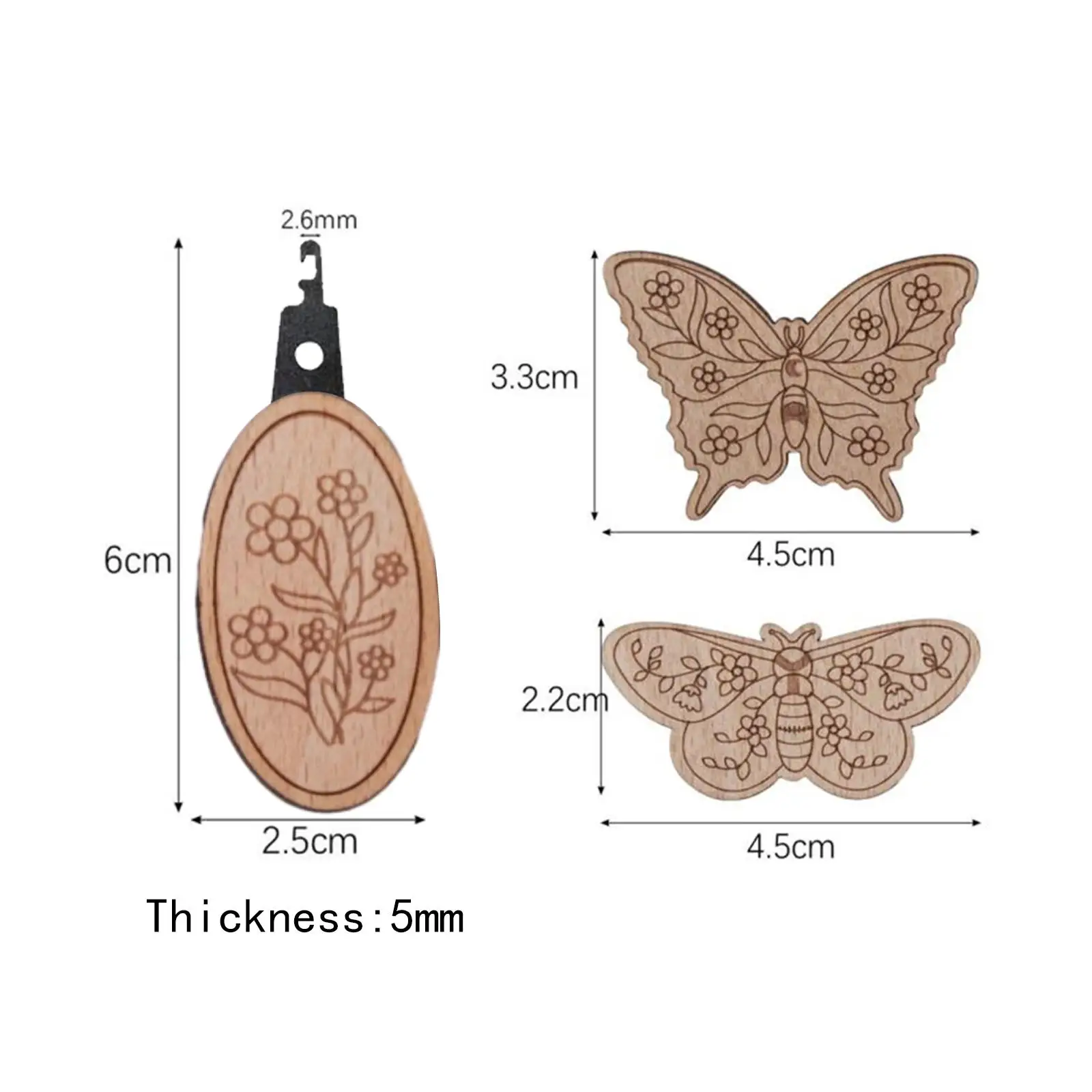 4x Needle Minders Needle Holders Needle Threader Set Lightweight Accessories Set Sewing Pin Holders for Cross Stitch Quilting