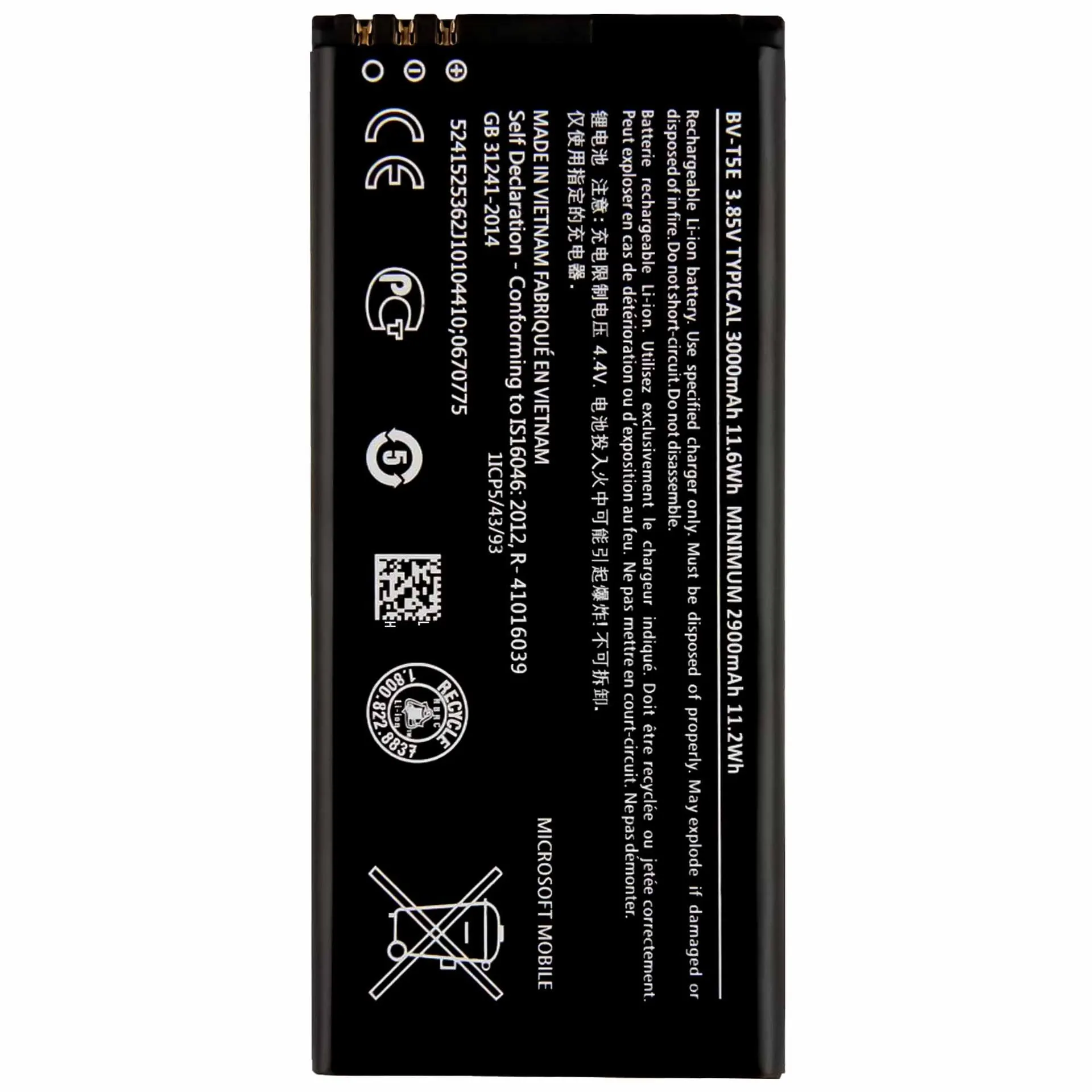  High Quality Replacement Battery For Nokia Lumia 950 BV-T5E Mobile Phone Large Capacity New Batteries