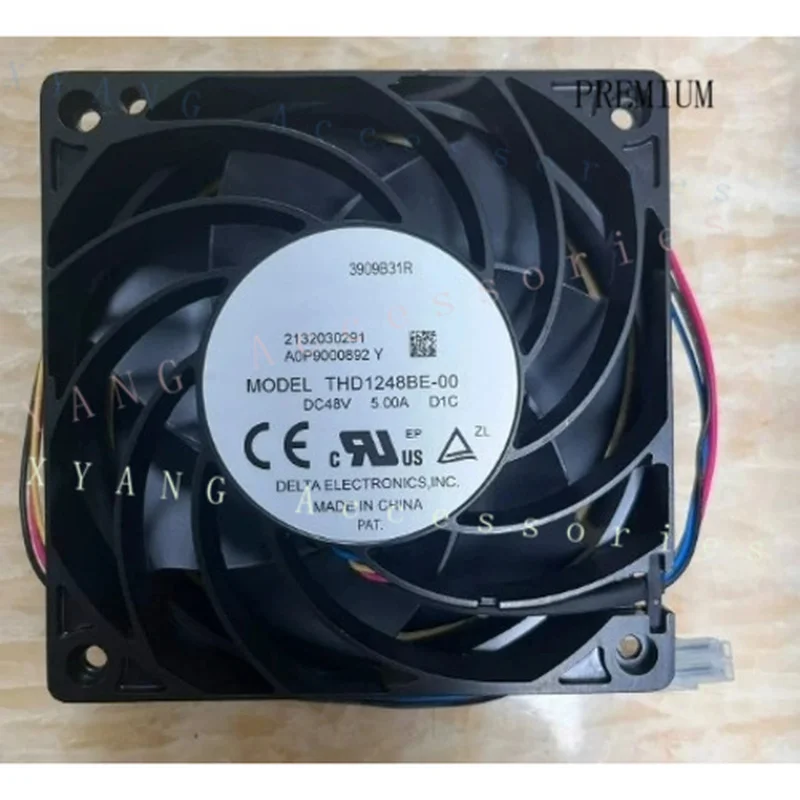 N+ Heavy‑Duty Server Fan THD1248BE 12038 48V 5A for Delta