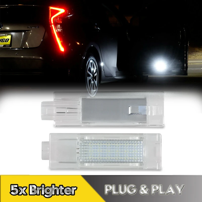 

2Pcs For Dodge Challenger LED Glove Box Door Light Luggage Trunk Lamps For Alfa Romeo Giulia Jeep Chrysler 200 Fiat 500