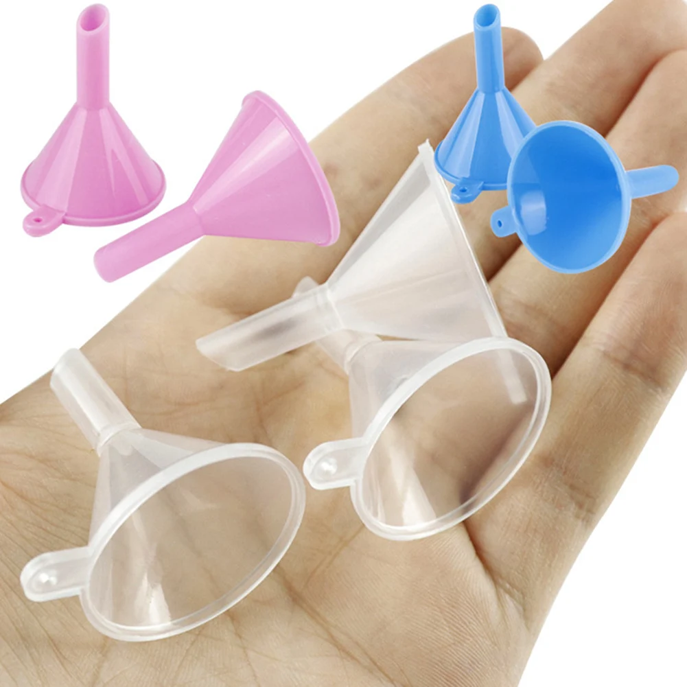 1 PC Mini Funnel Set For Bottles Sand Art Perfume Spice Powder Essential Oil Recreational Kitchen Small Plastic view 4