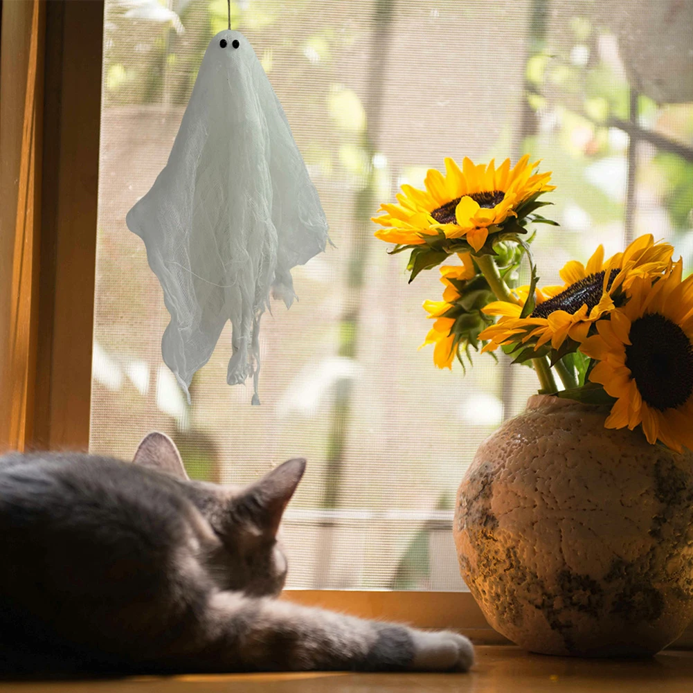 

4 Pack Halloween Hanging Decorations Halloween Skeleton Hanging Ghosts Decorations Scary Halloween Decorations Party Supplies