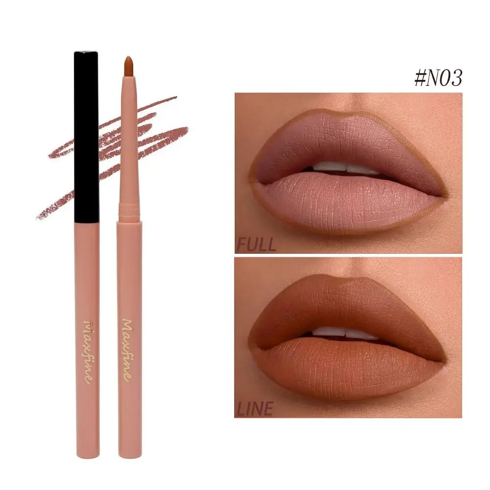 Nuovo lipliner opaco impermeabile Matite per rossetto opaco liscio resistente al sudore Matite per labbra naturali a lunga durata