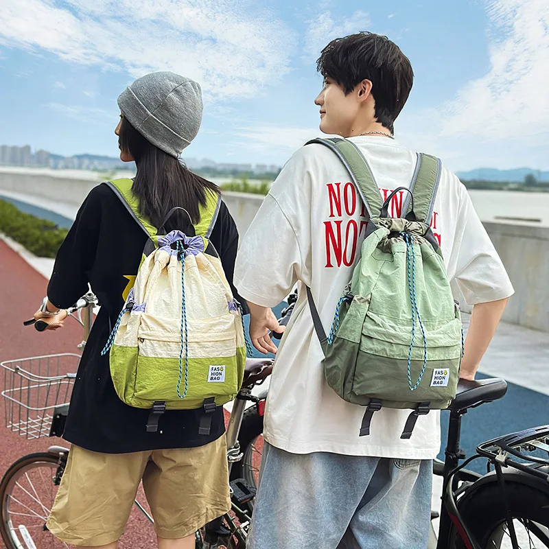 

Путешествия, альпинизм, светлый цвет, нейлоновый рюкзак, рюкзак, водонепроницаемый свежий рюкзак