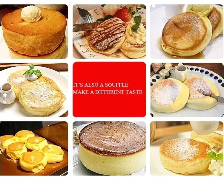 Digital Dual-purpose Snack Machine for Souffle & Mini Pancake Commercial Griddle