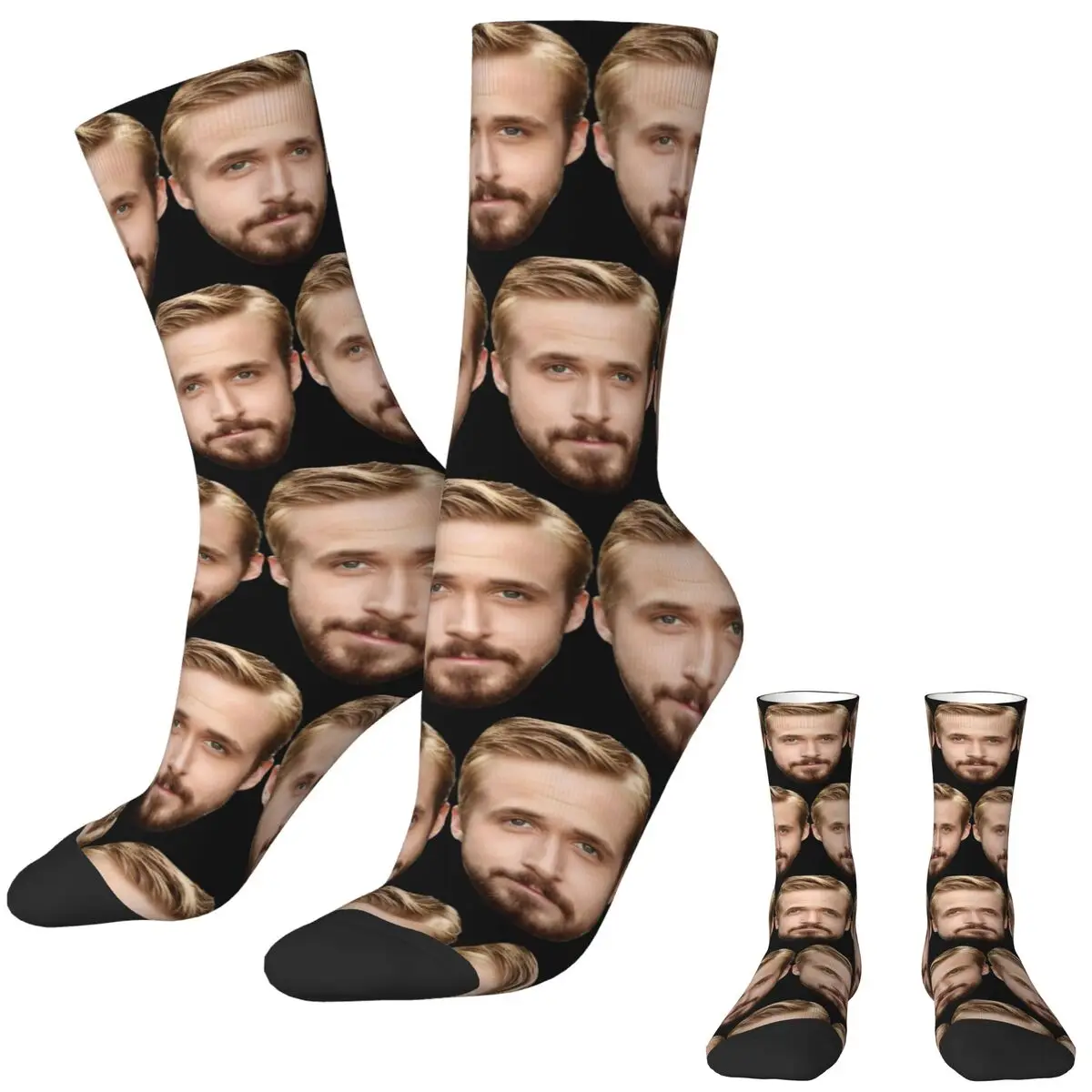 Ryan Gosling Socks Autumn Stockings Fashion Adults Men Soft Breathable Socks Printed Outdoor Sports Anti Skid Socks