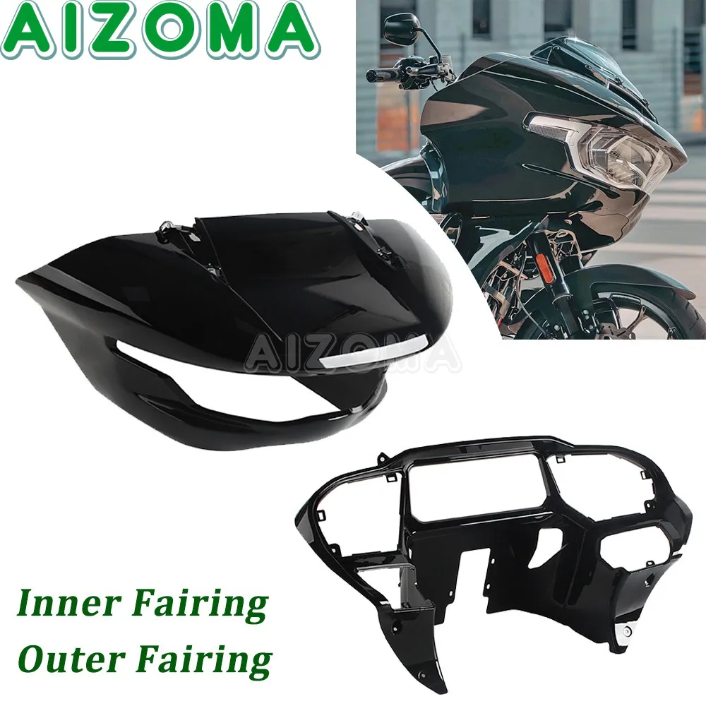 

Motorcycle Unpainted Headlight Fairing Instrument Lining Frame Fairing For Harley Touring CVO Road Glide FLTRXSE 2023 2024 2025