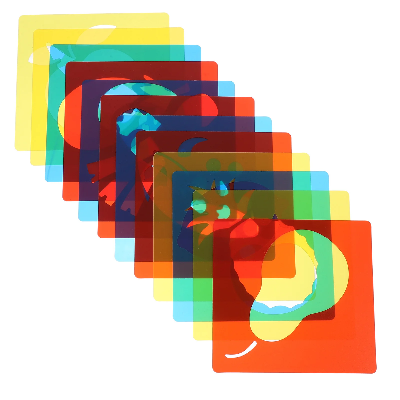 

12Pcs Plastic Drawing Stencils Fruits Vegetable Templates Primary Shape Chalkboard Stencils Craft Painting Journal