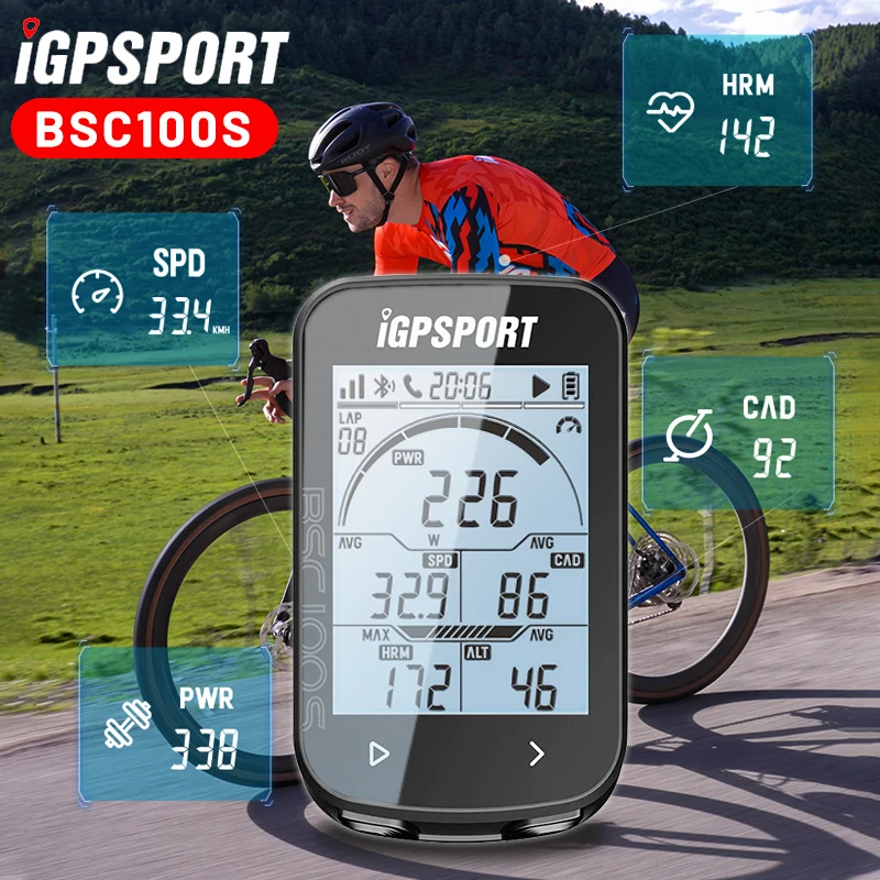 IGPSPORT BSC100S GPS Bike Computer Official Store Cycle Wireless Speedometer Bicycle Digital Stopwatch Cycling Odometer 2.6\'\'