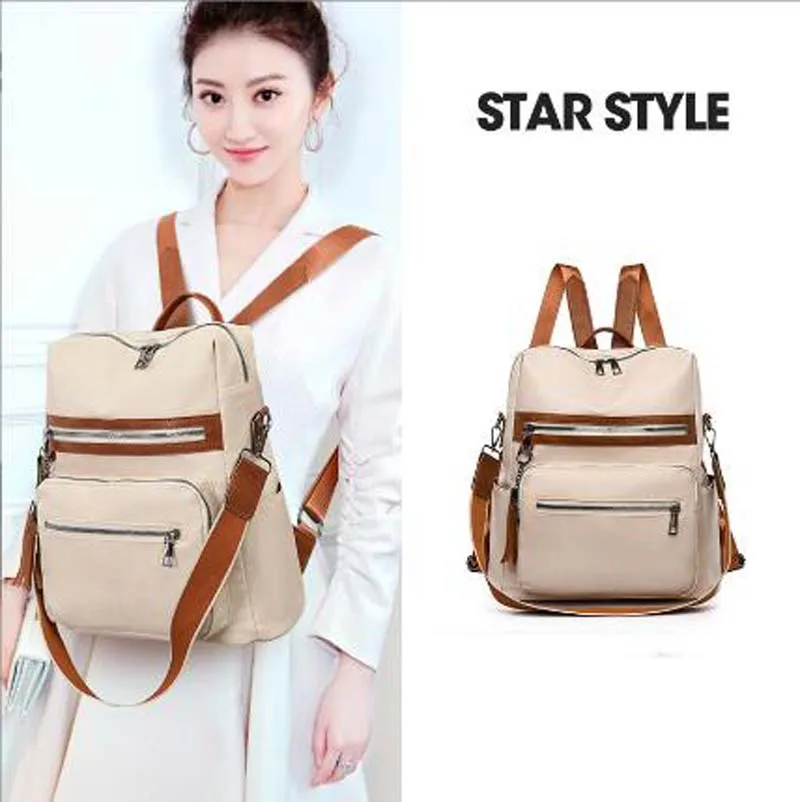 

Hot Sale 2024 Vintage backpack women high quality leather shoulder bags high capacity school bags fashion travel backpacks