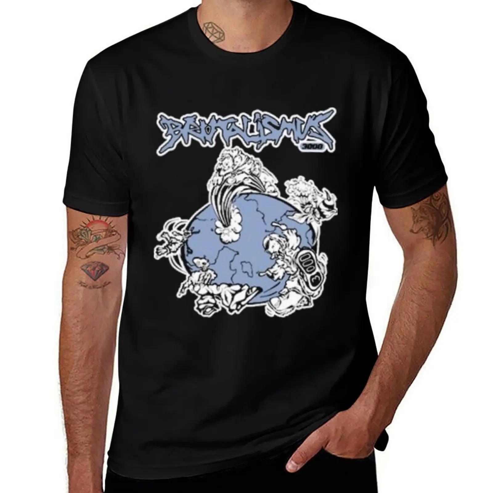 Brutalismus-3000 T-Shirt Plus Size Summer Short Sleeve T-Shirt