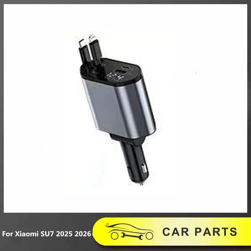 

Выдвижная док-станция с центральным управлением, быстрая зарядка, преобразование прикуривателя, порт USB типа C для Xiaomi SU7 2025 2026