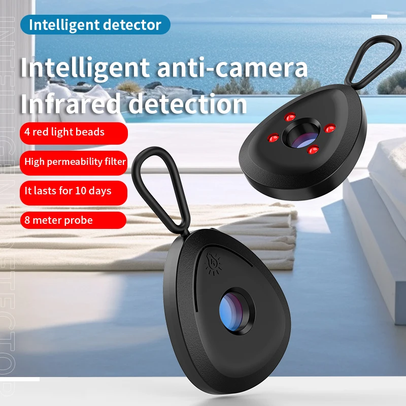 Camera Detector for Anti-Peeping Hidden Camera Portable Pinhole Hidden Lens Detect Gadget Protection Security Camera Finder