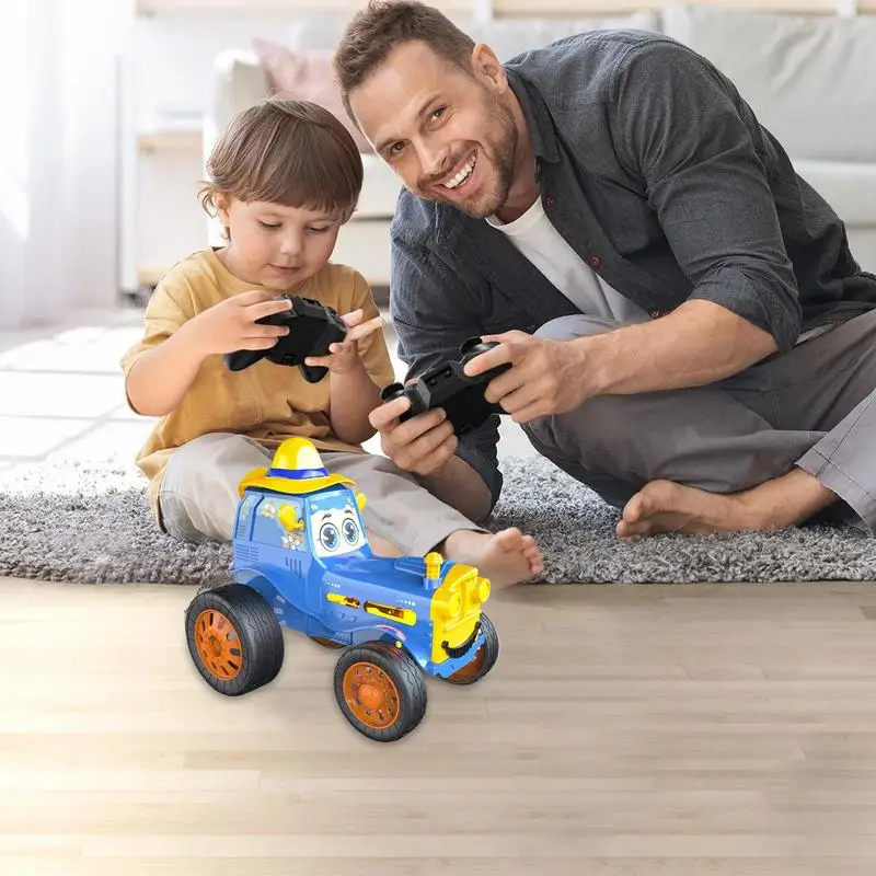 Remote Control Car For Boys Safe Car Toys With Lights And Music Flexible Hobby RC Car Play Car With Long-Lasting Battery For