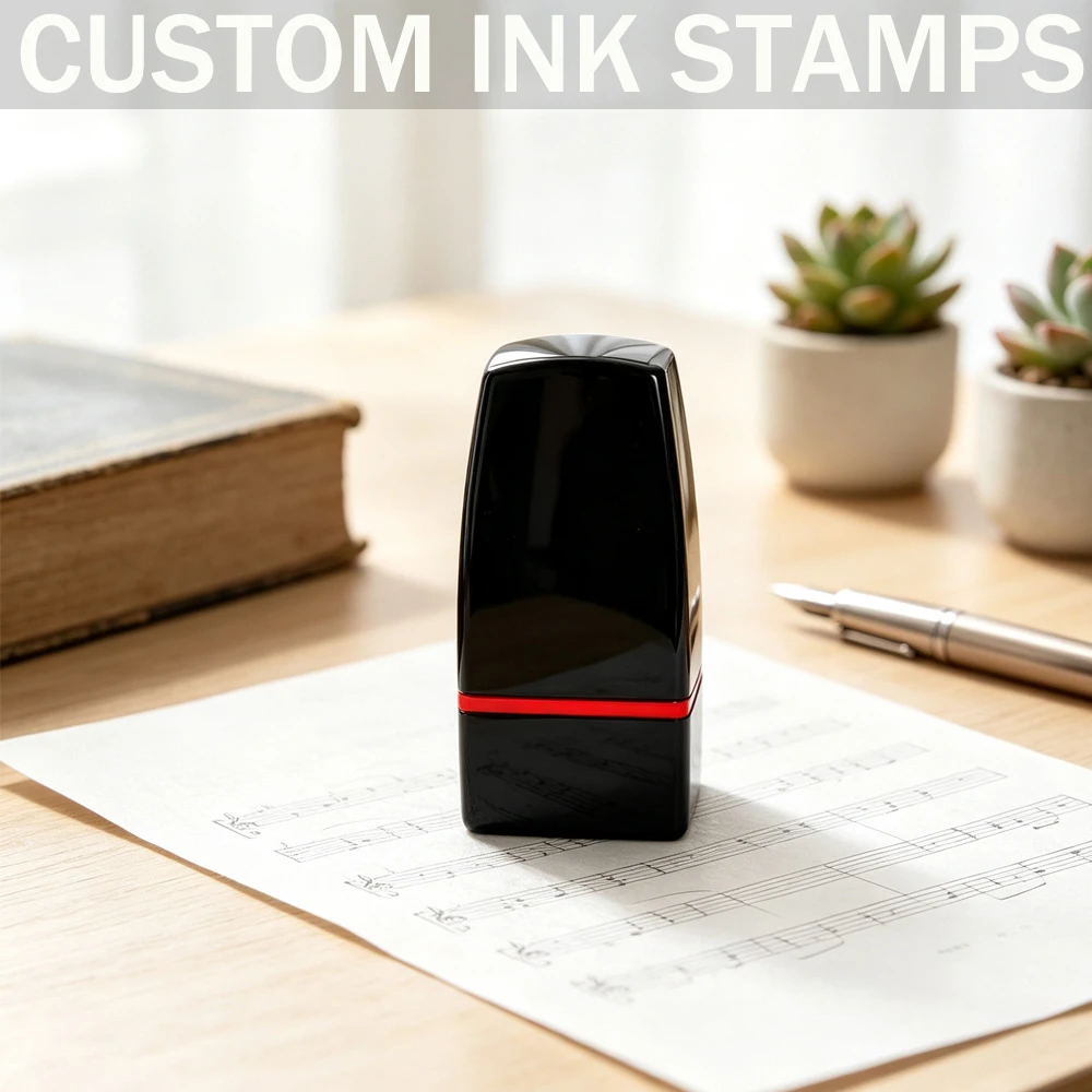 Personalized Handwritten Signature Stamp Custom Name Private Photosensitive Ink Rubber Stamp For Office Document Signing Seal