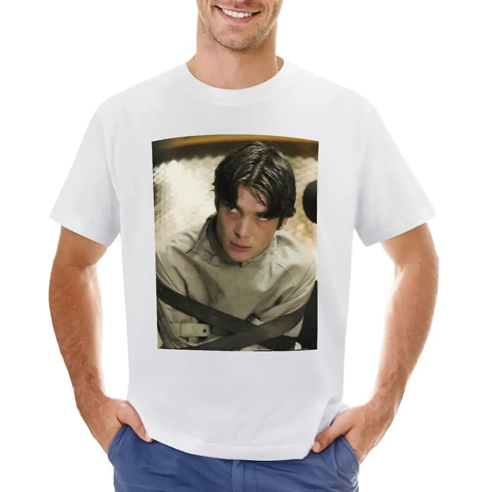 Crazy Hot Charm: Cillian Murphy as the Enigmatic Scarecrow T-Shirt vintage clothes cute tops fitted t shirts for men